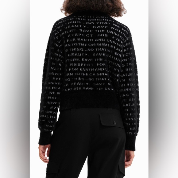 🔥NWT Desigual Manifesto Sweater - Picture 3 of 12